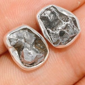 GENUINE METORITE EARRINGS ARGENTINA. 925